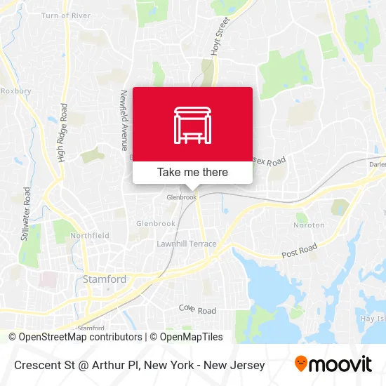 Crescent St @ Arthur Pl map