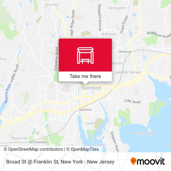 Broad St @ Franklin St map