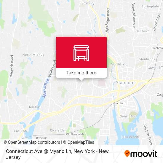 Connecticut Ave @ Myano Ln map