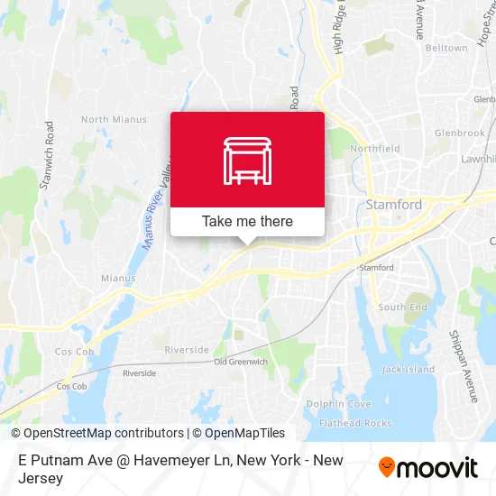 Mapa de E Putnam Ave @ Havemeyer Ln