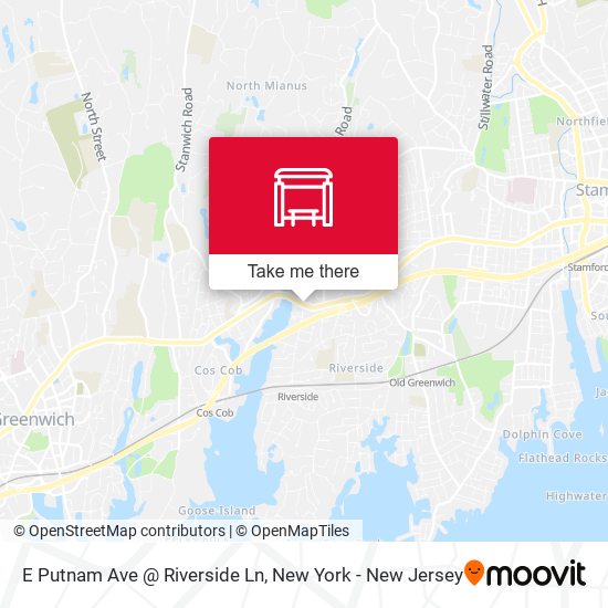 E Putnam Ave @ Riverside Ln map