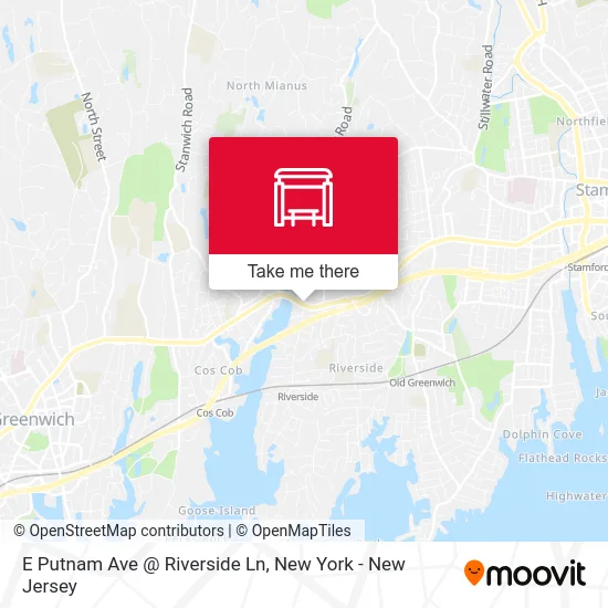 E Putnam Ave @ Riverside Ln map