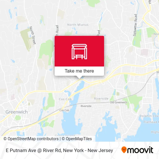 E Putnam Ave @ River Rd map