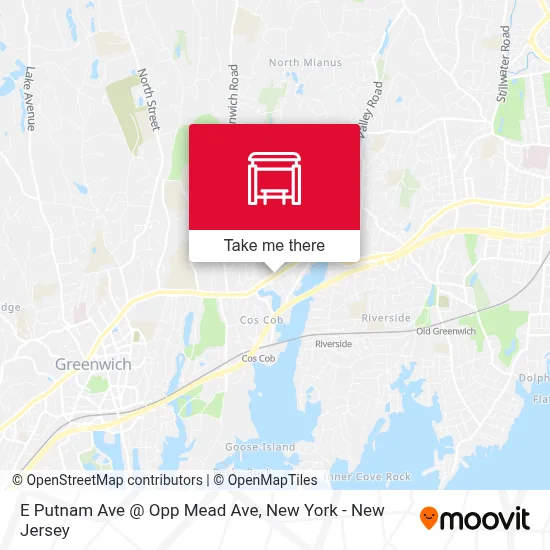 E Putnam Ave @ Opp Mead Ave map