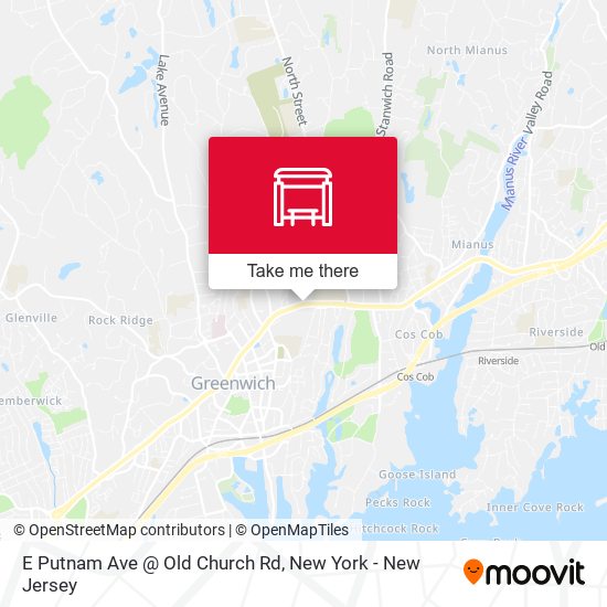 Mapa de E Putnam Ave @ Old Church Rd