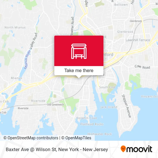 Baxter Ave @ Wilson St map