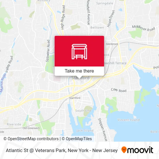 Atlantic St @ Veterans Park map