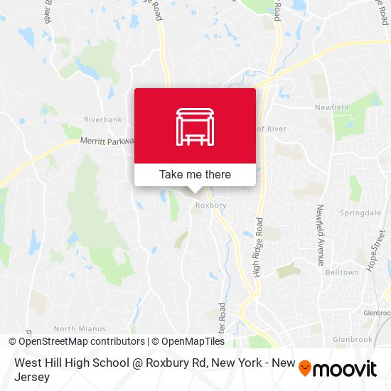 Mapa de West Hill High School @ Roxbury Rd
