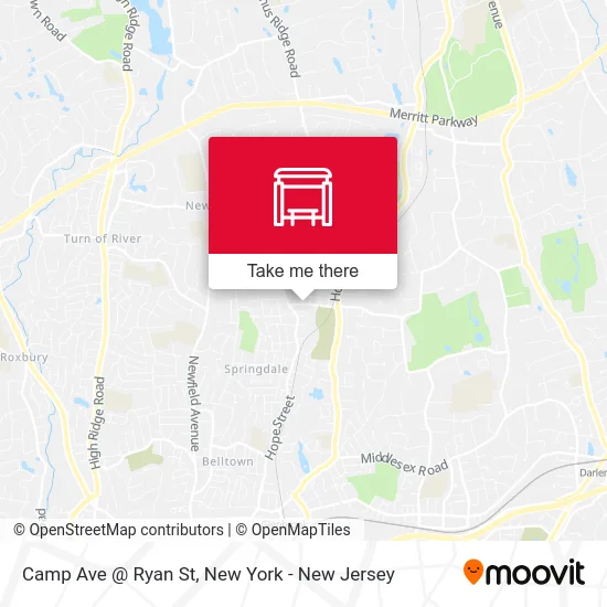 Camp Ave @ Ryan St map