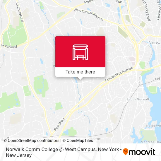 Norwalk Comm College @ West Campus map