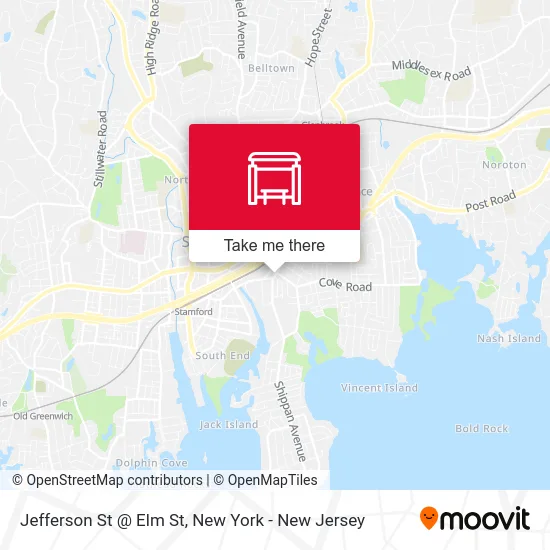 Jefferson St @ Elm St map