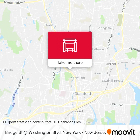 Bridge St @ Washington Blvd map