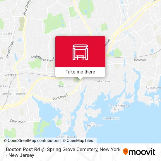 Boston Post Rd @ Spring Grove Cemetery map