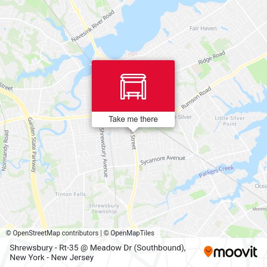 Mapa de Shrewsbury - Rt-35 @ Meadow Dr (Southbound)