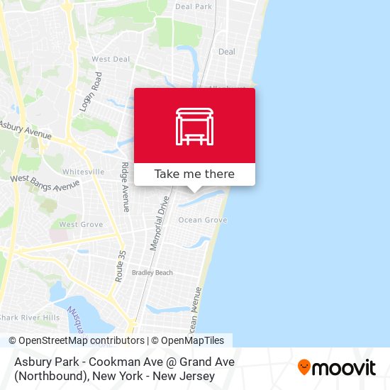 Asbury Park - Cookman Ave @ Grand Ave (Northbound) map