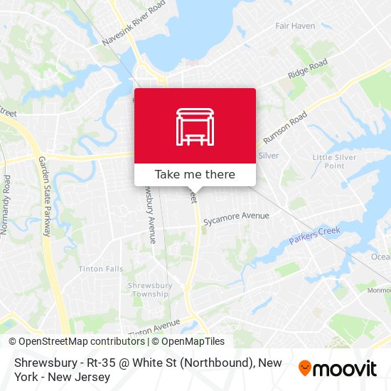 Shrewsbury - Rt-35 @ White St (Northbound) map