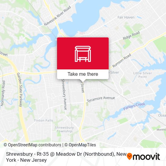 Mapa de Shrewsbury - Rt-35 @ Meadow Dr (Northbound)