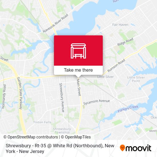 Mapa de Shrewsbury - Rt-35 @ White Rd (Northbound)