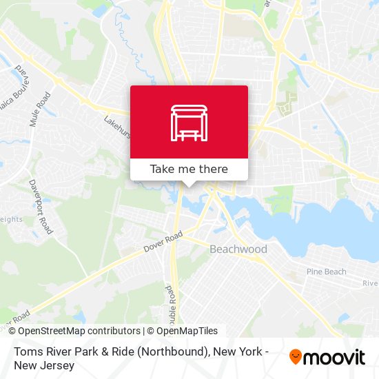 Mapa de Toms River Park & Ride (Northbound)