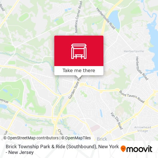 Mapa de Brick Township Park & Ride (Southbound)