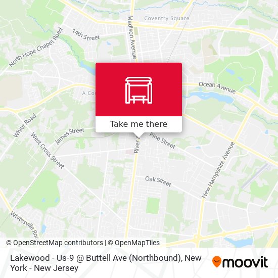 Mapa de Lakewood - Us-9 @ Buttell Ave (Northbound)