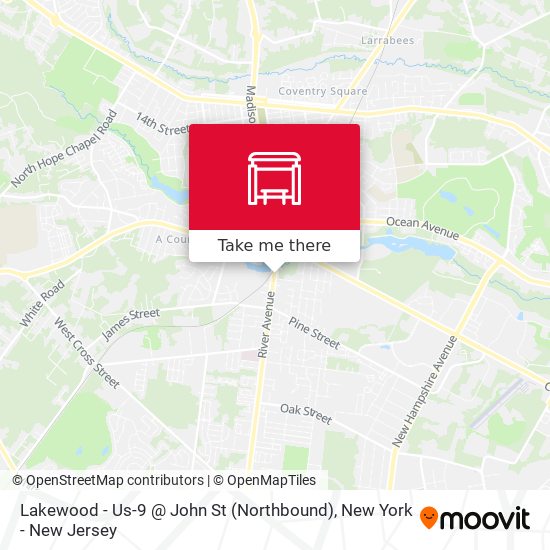 Mapa de Lakewood - Us-9 @ John St (Northbound)