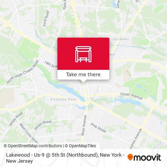 Lakewood - Us-9 @ 5th St (Northbound) map