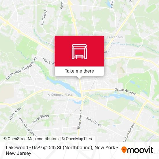 Lakewood - Us-9 @ 5th St (Northbound) map