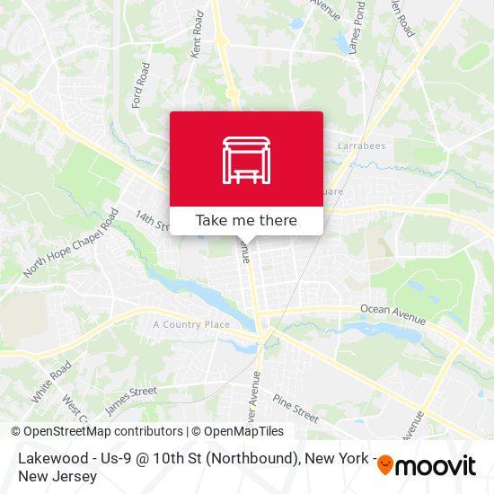 Lakewood - Us-9 @ 10th St (Northbound) map