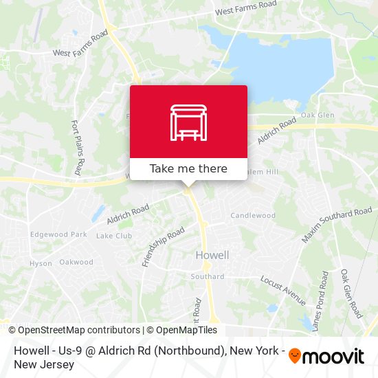 Howell - Us-9 @ Aldrich Rd (Northbound) map