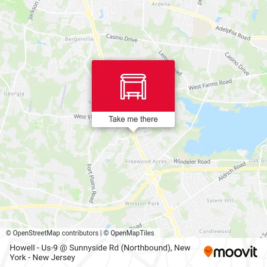 Howell - Us-9 @ Sunnyside Rd (Northbound) map