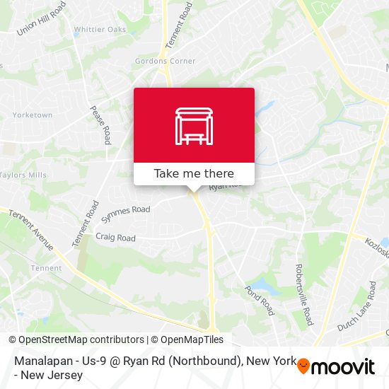 Manalapan - Us-9 @ Ryan Rd (Northbound) map