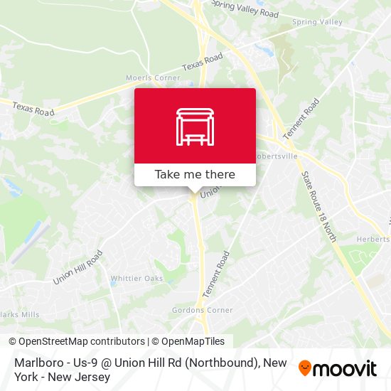 Marlboro - Us-9 @ Union Hill Rd (Northbound) map