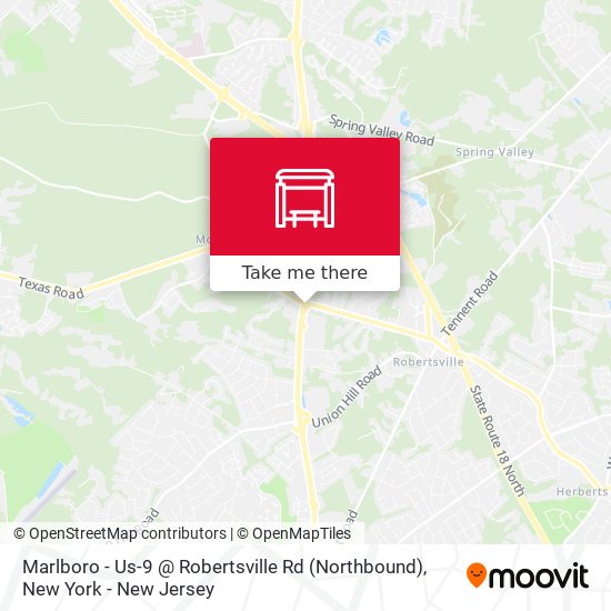 Marlboro - Us-9 @ Robertsville Rd (Northbound) map