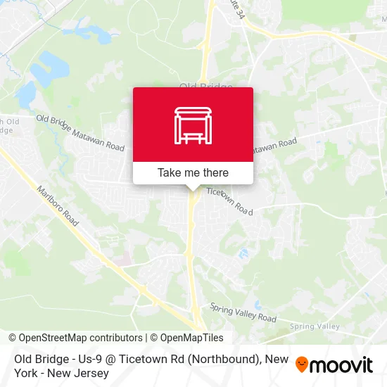 Old Bridge - Us-9 @ Ticetown Rd (Northbound) map