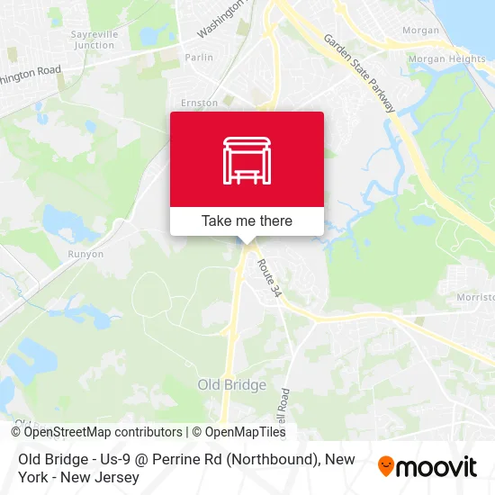 Old Bridge - Us-9 @ Perrine Rd (Northbound) map