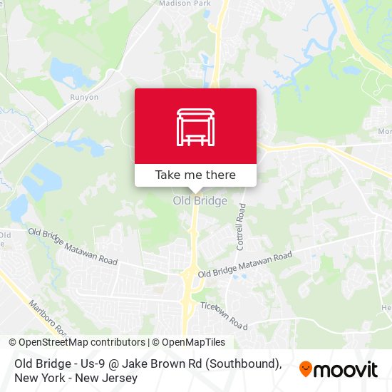 Mapa de Old Bridge - Us-9 @ Jake Brown Rd (Southbound)