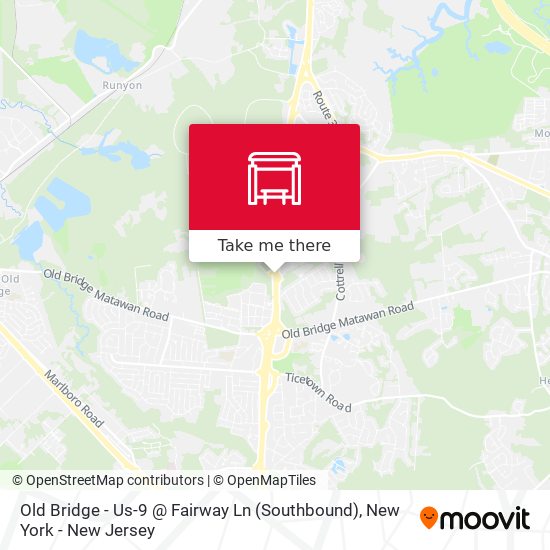 Old Bridge - Us-9 @ Fairway Ln (Southbound) map
