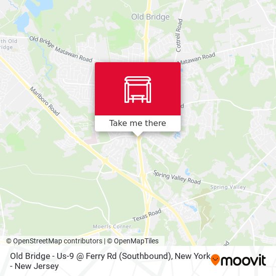 Mapa de Old Bridge - Us-9 @ Ferry Rd (Southbound)
