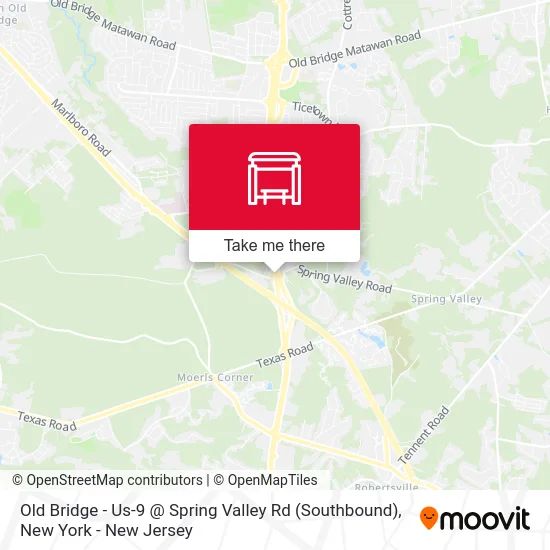 Old Bridge - Us-9 @ Spring Valley Rd (Southbound) map