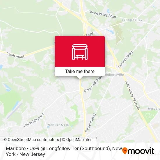 Marlboro - Us-9 @ Longfellow Ter (Southbound) map