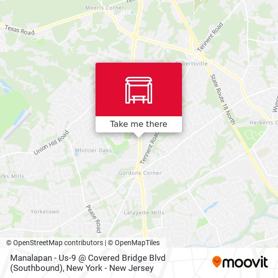 Manalapan - Us-9 @ Covered Bridge Blvd (Southbound) map