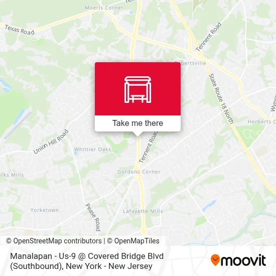 Manalapan - Us-9 @ Covered Bridge Blvd (Southbound) map