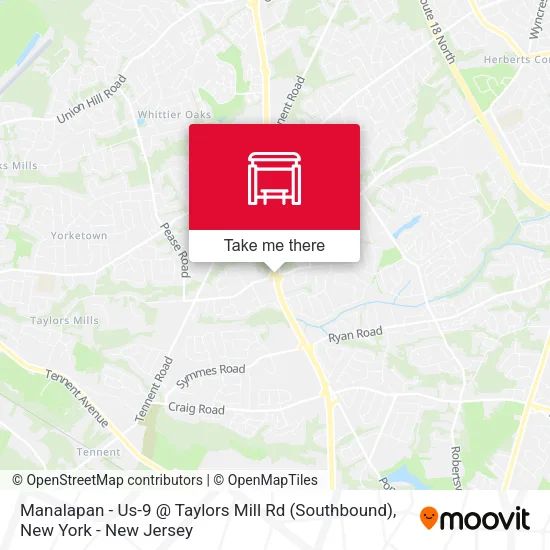 Manalapan - Us-9 @ Taylors Mill Rd (Southbound) map