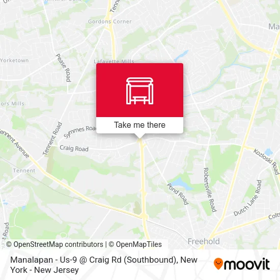 Manalapan - Us-9 @ Craig Rd (Southbound) map