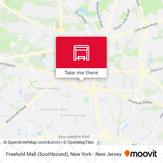Mapa de Freehold Mall (Southbound)