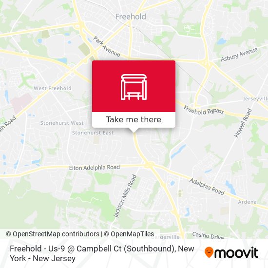 Freehold - Us-9 @ Campbell Ct (Southbound) map