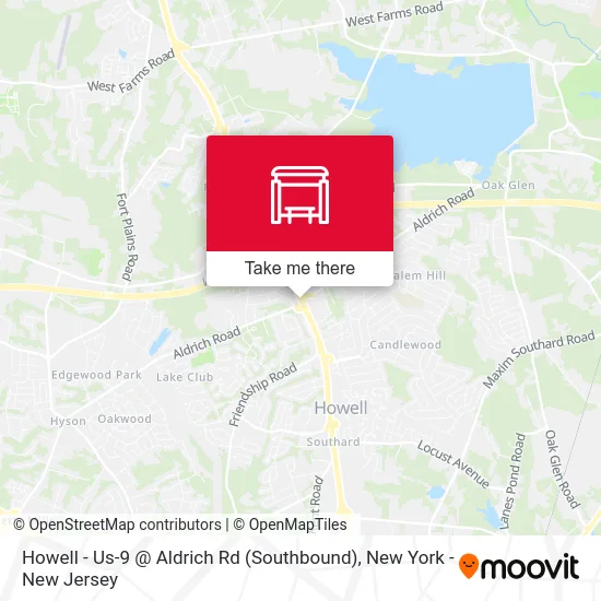 Howell - Us-9 @ Aldrich Rd (Southbound) map