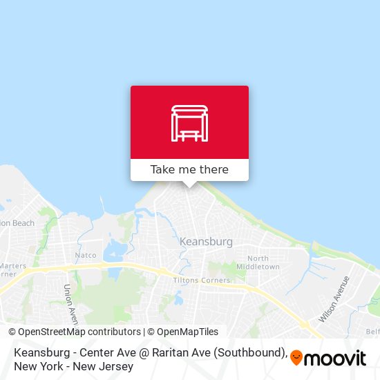 Keansburg - Center Ave @ Raritan Ave (Southbound) map