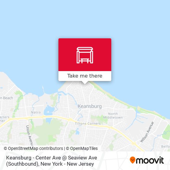 Keansburg - Center Ave @ Seaview Ave (Southbound) map